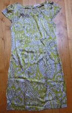 °° Joyce & Girls Seidenkleid - Damen - Gr.  S/it.Gr.42 - Pistazie/Grautöne °°