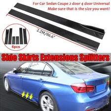 86.6'' Universal Seitenschweller Sideskirts Erweiterung Flaps Splitter für BMW