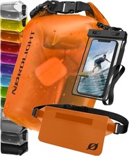 Nordlight 3er Set Wasserdichter Rucksack Dry Bag 10L - Roll Top Rucksack Kurierr