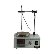 VEVOR Magnetrührer mit Heizplatte 2000 RPM, 1000 ml, 200 W, Digital Display