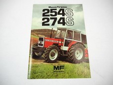 Prospekt Massey Ferguson MF254S MF274S Schlepper 45/60 PS 1984