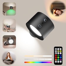 Wandleuchte 360° Touch-Steuerung Wandlampe RGB Wandbeleuchtung mit Fernbedienung