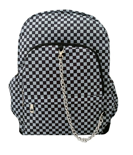 Checker schwarz grau - schwarz, rucksack