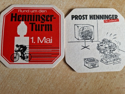 Alte bierdeckel henninger - alte,