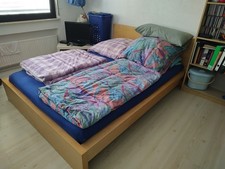 IKEA-MALM Doppelbett Birke mit