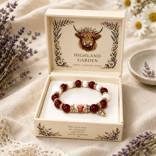 Highland kuh glasarmband - kuh,