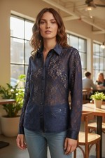 Damen Bluse aus Spitze