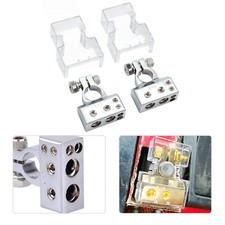 2x Auto Batterie Pol Klemme Terminal Verteiler Kabel 0/4/8 AWG Anschluss