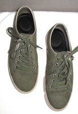 Rieker Sneaker Halb Schnürschuh Reißverschl. Kunstvelourleder Oliv grün  43 TOP