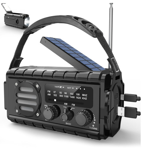 Milfech solar radio - solar, 20000mah