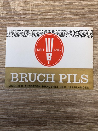 Bieretikett brauerei bruch - bieretikett,