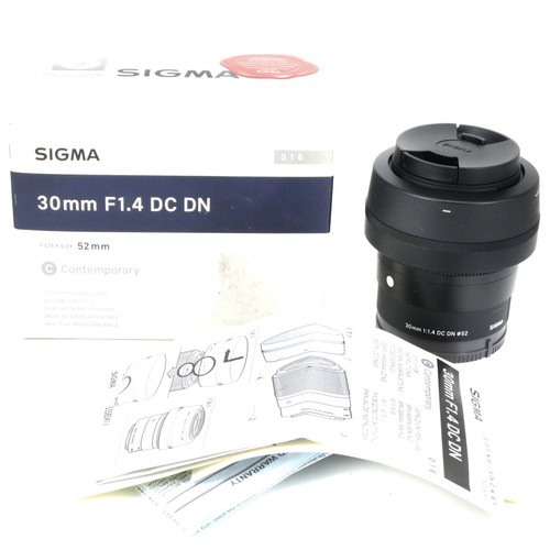 Sigma contemporary 30mm 4 - sigma,