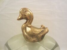 MESSING FIGUR SKULPTUR BADEWANNE ENTE RUBBER DUCK KÜHLERFIGUR HOODORNAMENT ALT