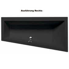 Badewanne ANDRA schwarz matt