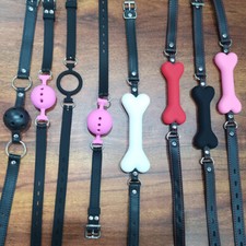 Bondage Mundknebel Knebel BDSM Ballknebel Open Mouth Gag Öffnen Fetisch Ball Gag