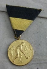 alte Sport Medaille Hockey Wettspiel 1914 Stuttgart Luzern