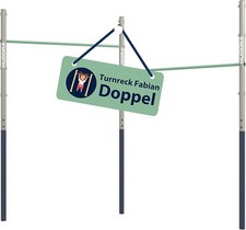 Hudora Turnreck Fabian Ivory Doppel (SET) 64008 Garten - Spielplatz- Reck