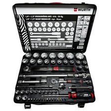 Würth Steckschlüsselsatz Zebra Steckschlüssel 56-teilig 1/4 1/2 Zoll Satz NEU