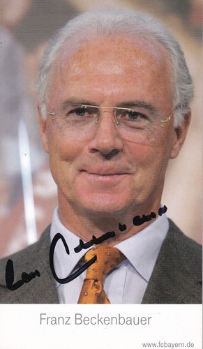 Autogramm franz beckenbauer - franz,