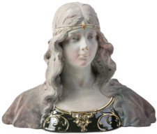 Büste 19e Unterzeichnet