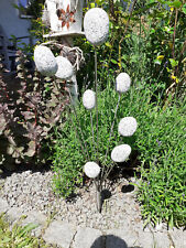 Gartenstecker Edelstahlstele Gartendeco Skulptur Steinstrauch 80 cm hoch