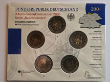 2006 Schleswig-Holstein Bundesländer 5x 2 Euro € Gedenkmünzen Set stgl bf ADFGJ