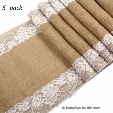 5x Tischläufer Sackleinen