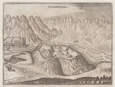 Aiquebelle b. Chambery Original Kupferstich Merian 1645