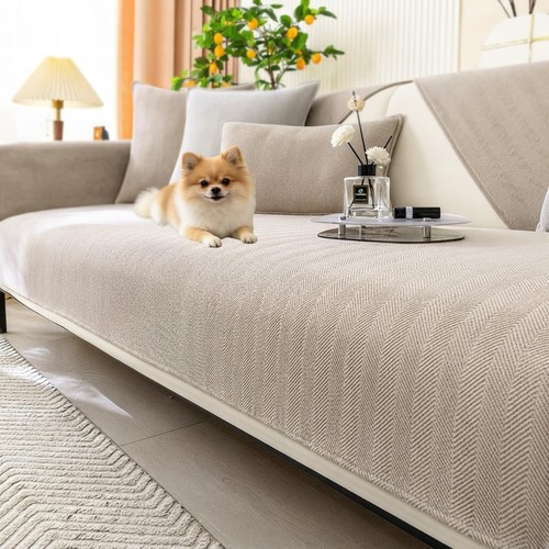 Stilvolle chenille sofabezug - stilvolle,