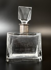 Antike Kristallglas Karaffe