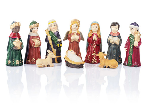Handbemalte krippenfiguren aus - handbemalte,