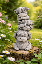 Gartenfigur Highland Kuh Kühe