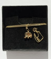 Gold kleiner elefant halskette - kleiner,