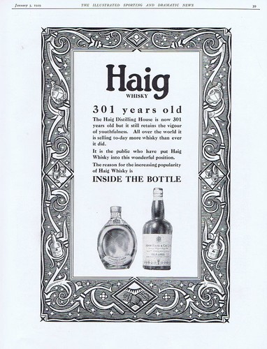 Haig whisky 301 jahre - haig,