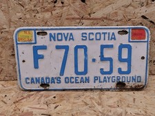 ALTES NUMMERNSCHILD KANADA