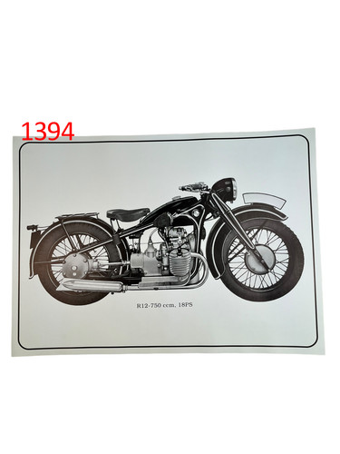 Poster plakat bmw r12 - poster, 750