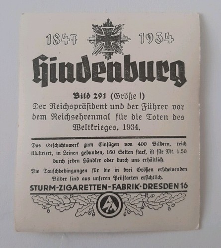 Rare 1934 paul von hindenburg - rare,