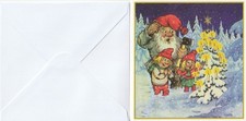 Weihnachts- Postkarte, Trolle