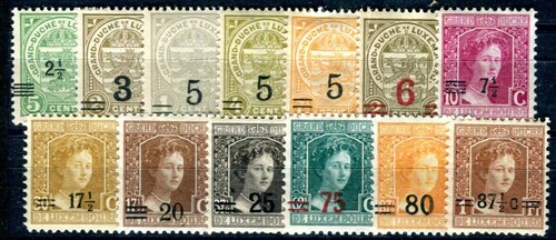 Luxemburg 1915 107 119 - 107-119, **