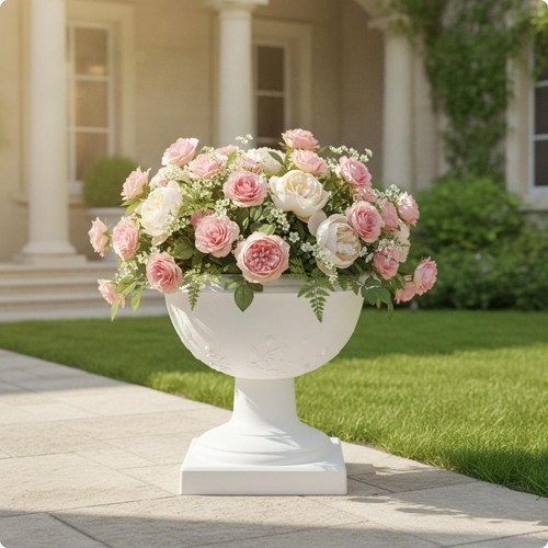Blumentopf mit sockel - mit,