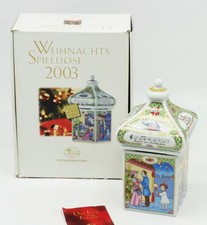 Hutschenreuther Weihnachts Spieldose SPIELUHR Weihnachten 2003 Rarität OVP