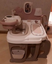 Smoby Baby Nurse Puppenpflegecenter, Spieltisch Wanne, Bettchen klappbar