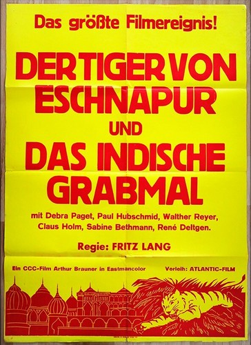 Orig plakat poster - der, tiger