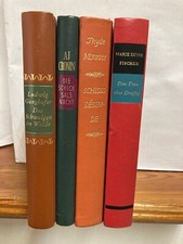 4x Halbleder Ganghofer / Cronin / Monnier / Marie Luise Fischer