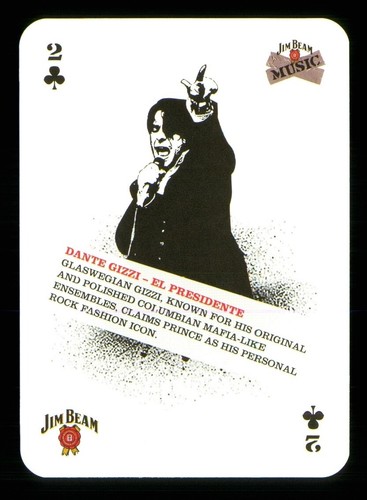 Playing card jb music - x,