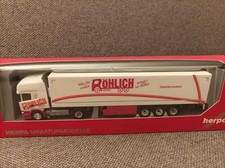 Herpa H0 1:87 in OVP; 302654 Scania R Topline Kühlkoffer-Sattelzug "Röhlich"