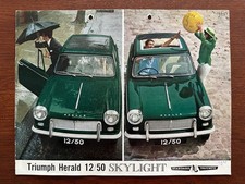 Prospekt / brochure Standard Triumph Herald 12/50 Skylight MY 1964 selten !