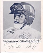 Graham Hill -2 x Formel-1-Weltmeister - Porträtdruck - original signiert