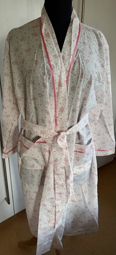 Blumendruck morgenmantel kleid - blumendruck,