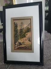 Sehr altes Aquarell, 1895, Auf